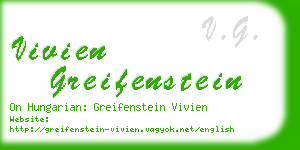 vivien greifenstein business card